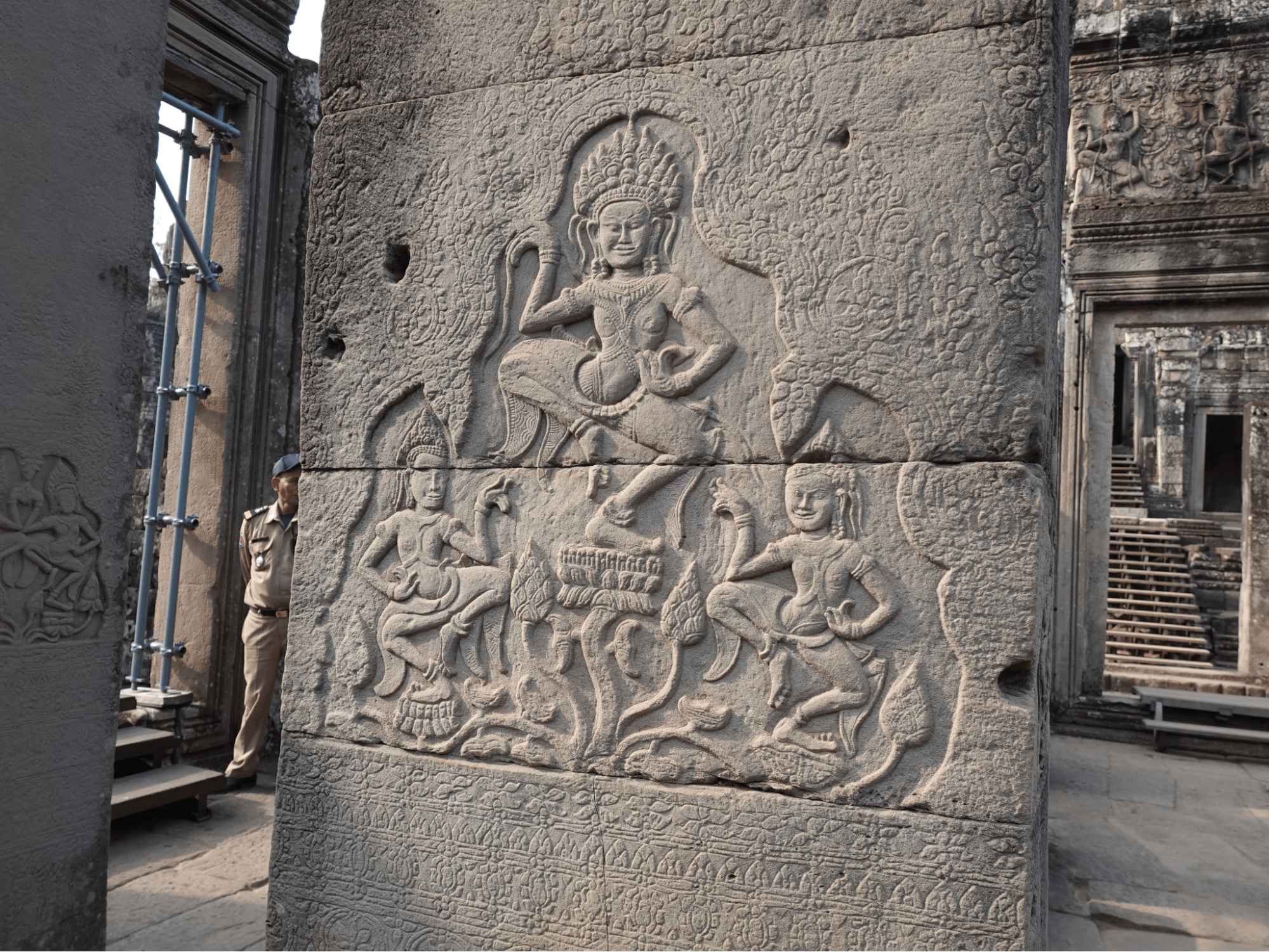 Stone carvings at Angkor Wat