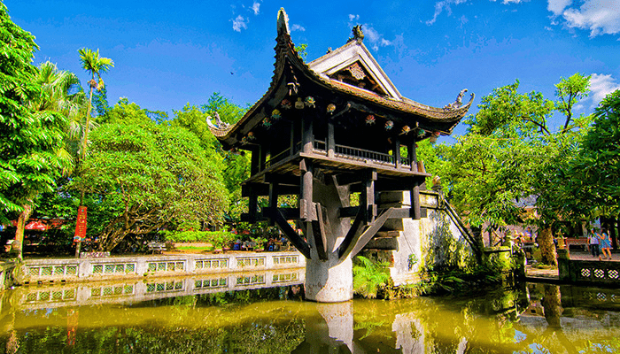 Architecture of One Pillar Pagoda