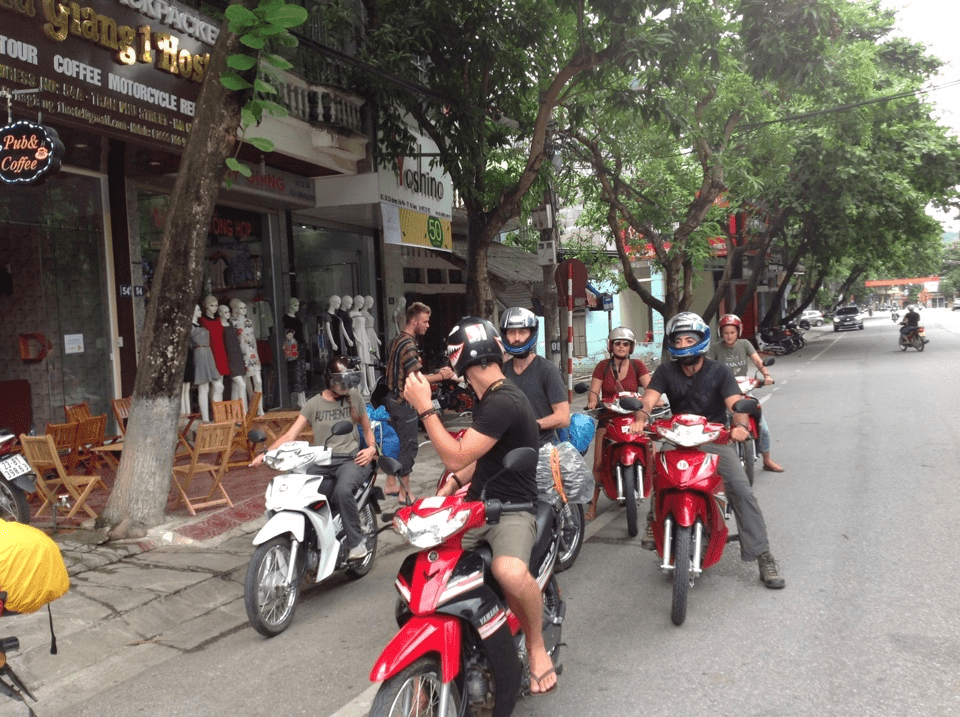 Motorbikes are the most popular means of transport in Hanoi