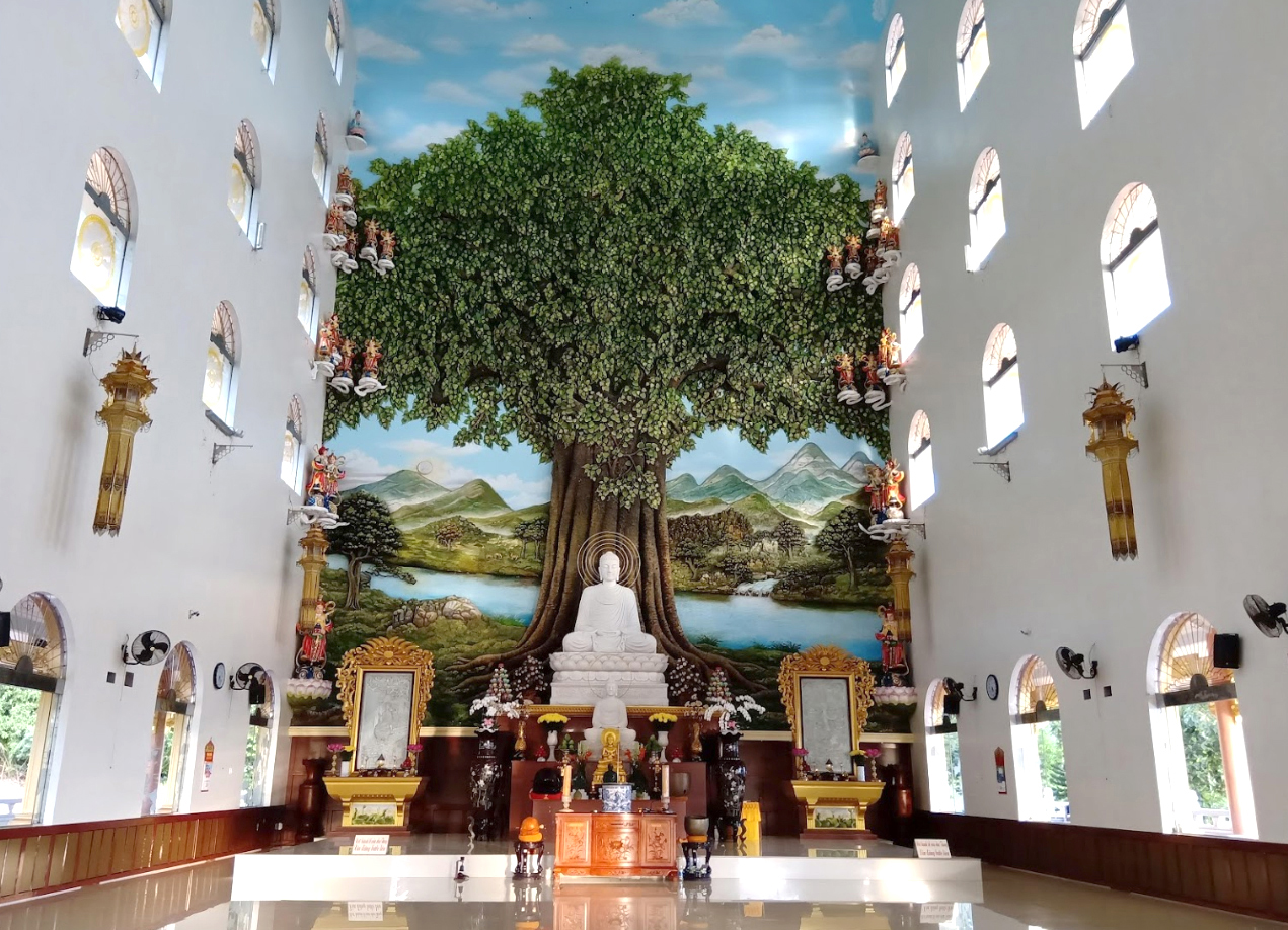 The main hall of the temple