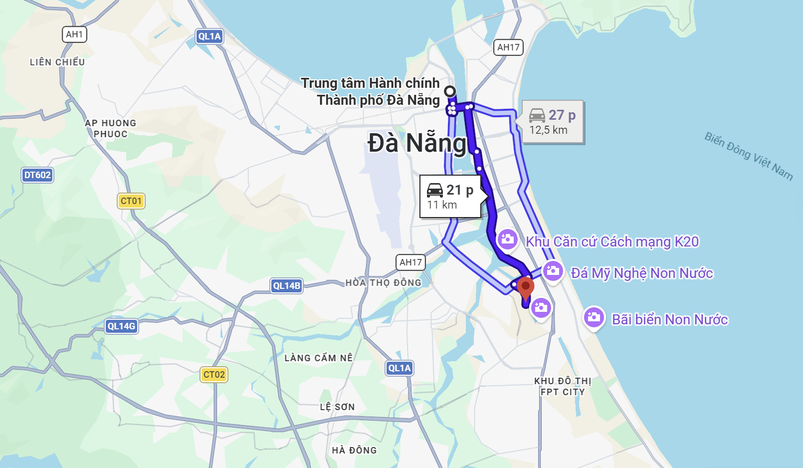 da-nang-itinerary-4-days-maps