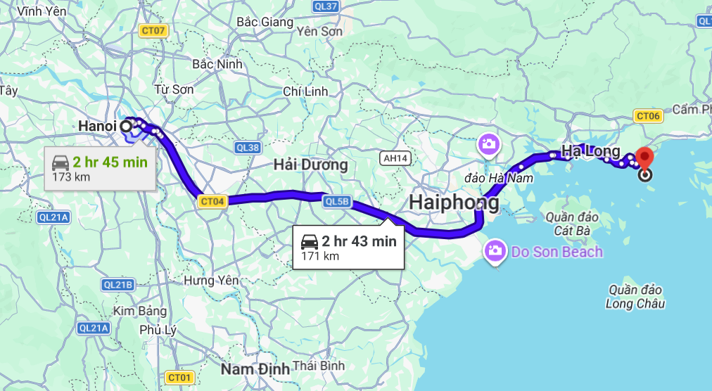 Travel to Halong Bay from Hanoi by private car