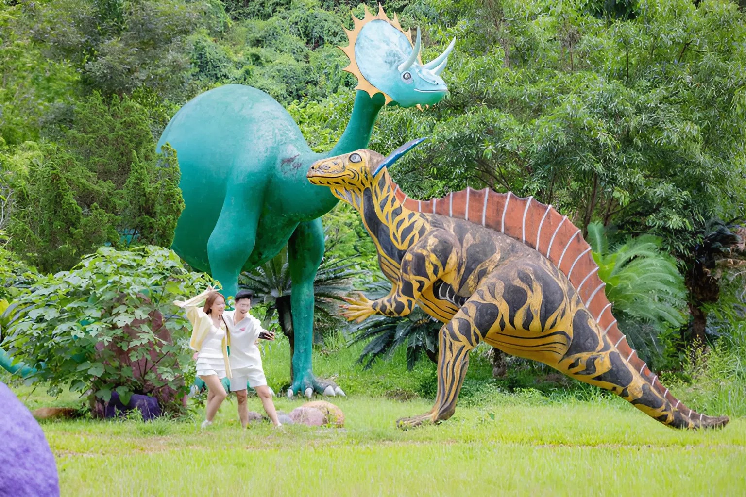 playing-in-dinosaur-garden