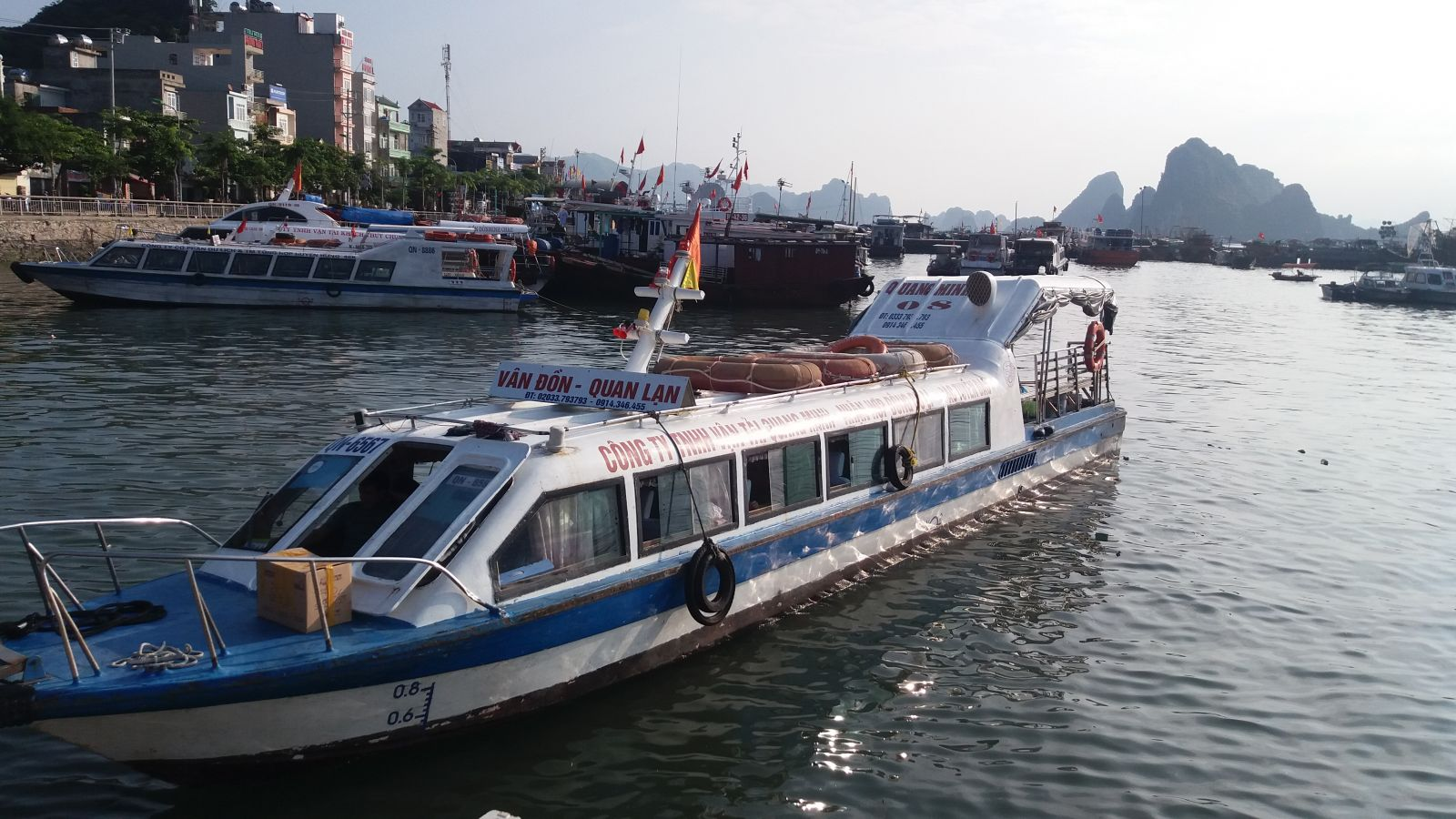 Reach Quan Lan Island by ferry