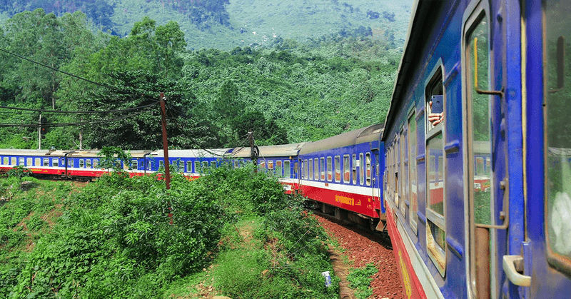 By train – A scenic route with a stopover in Hanoi