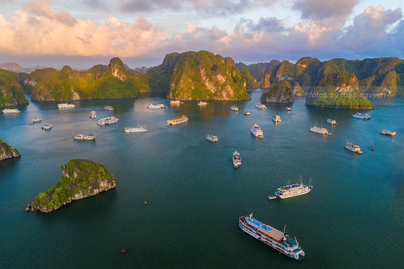 Halong Bay is home to dozens of caves